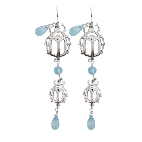 Double Scarab Earring