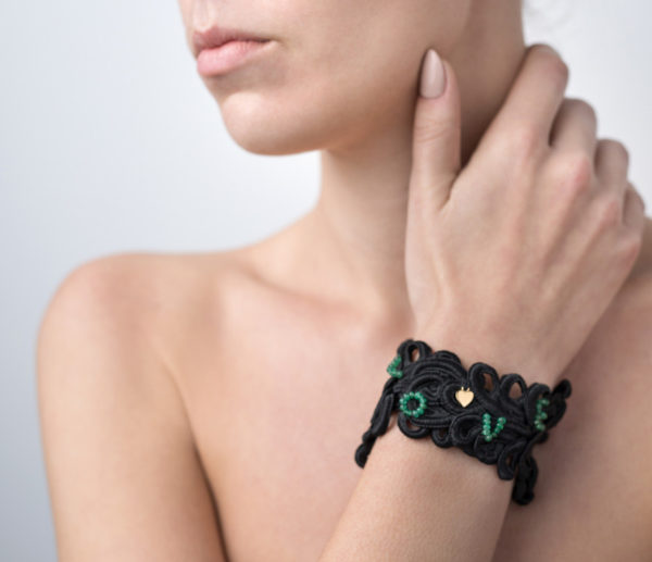 Love Lace Emerald Bracelet