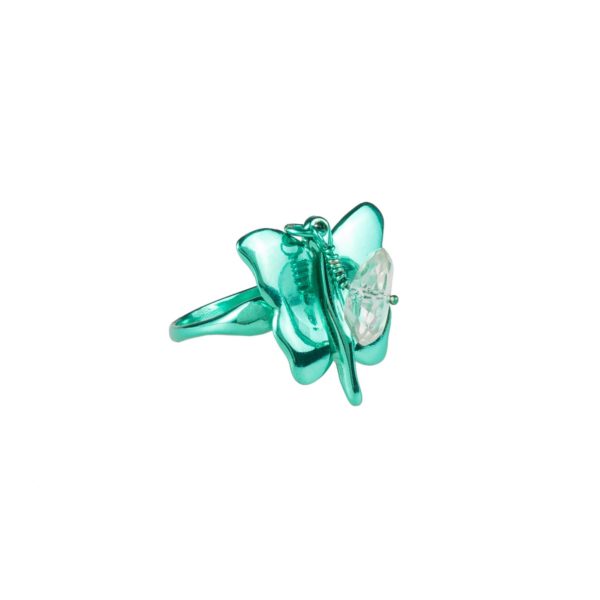 Large Coloured Butterfly Ring