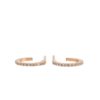 Brown Diamond Small Hoop Earrings