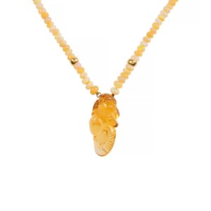 Opal and Citrine Necklace Necklaces