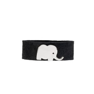 Large Elephant Suede Bracelet Bracelets