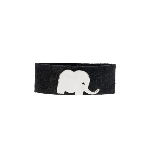 Large Elephant Suede Bracelet