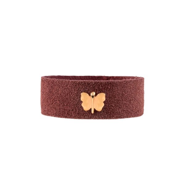 Small Butterfly Suede Bracelet