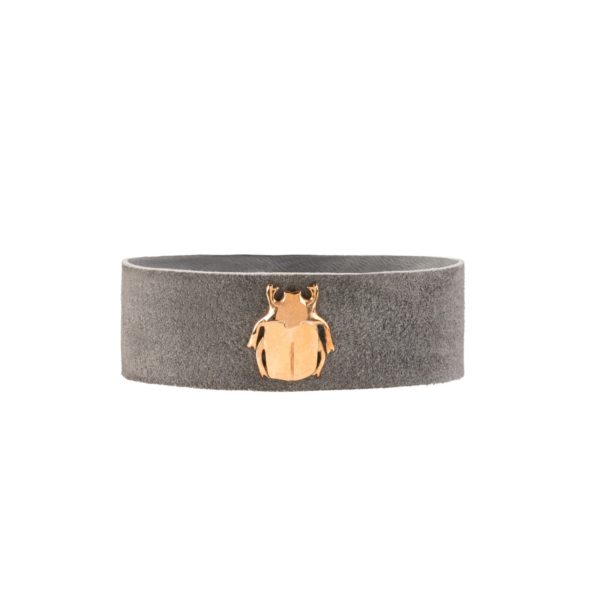Small Scarab Suede Bracelet