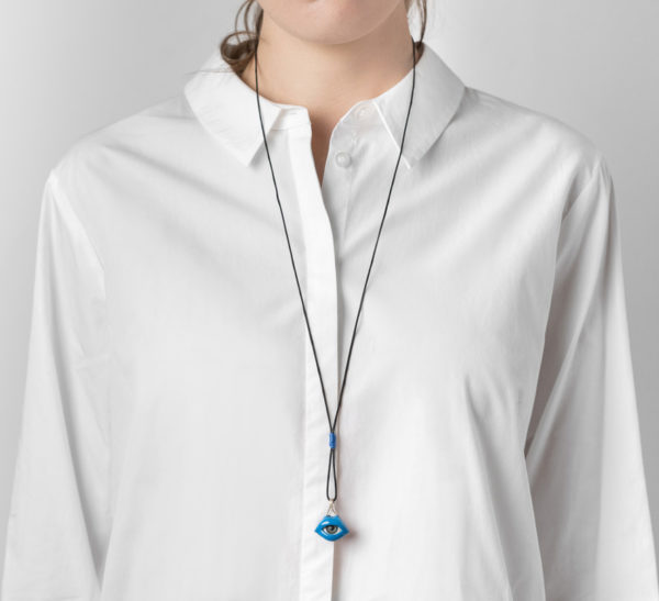 Lips Eye and Knot Necklace