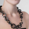 Ebony and Gold Chain Necklace