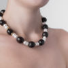 Ebony and Pearls Necklace