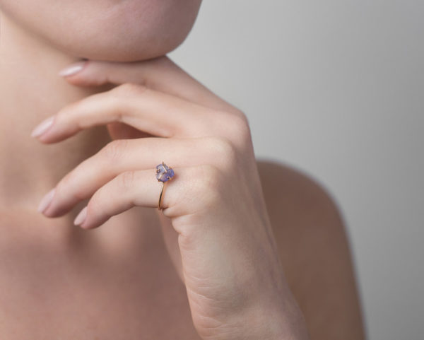 Rough Tanzanite Ring