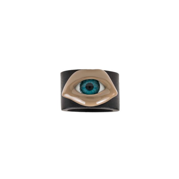 Lips Eye Ebony Ring