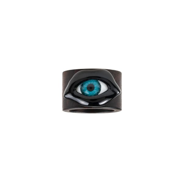 Lips Eye Ebony Ring